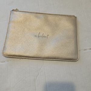 Katie Luxton of London “Be Brilliant” Rose Gold Zip Pouch